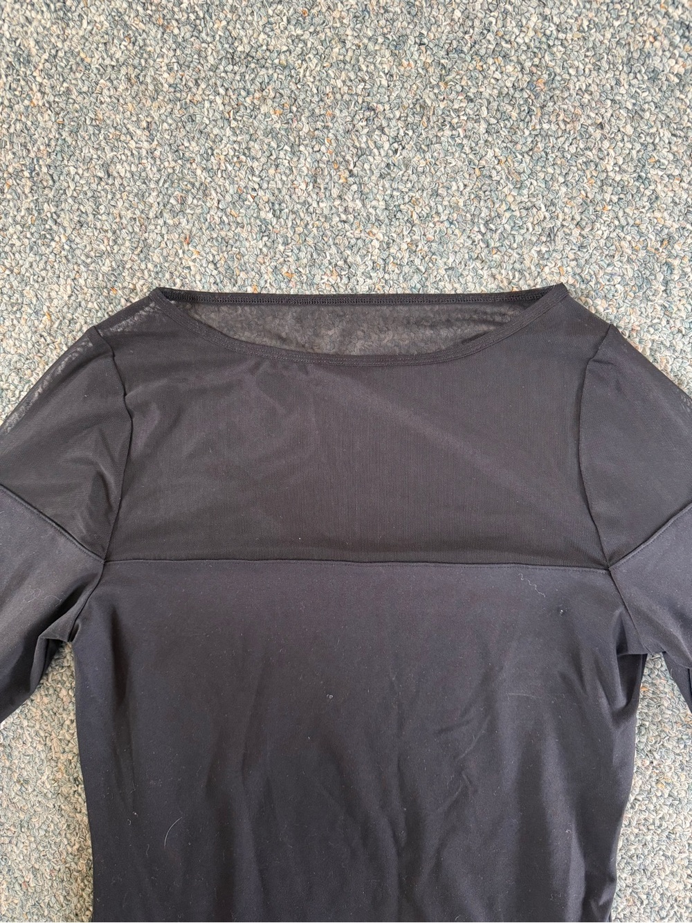 Abercrombie & Fitch Black Long Sleeve Scoop Neck Top